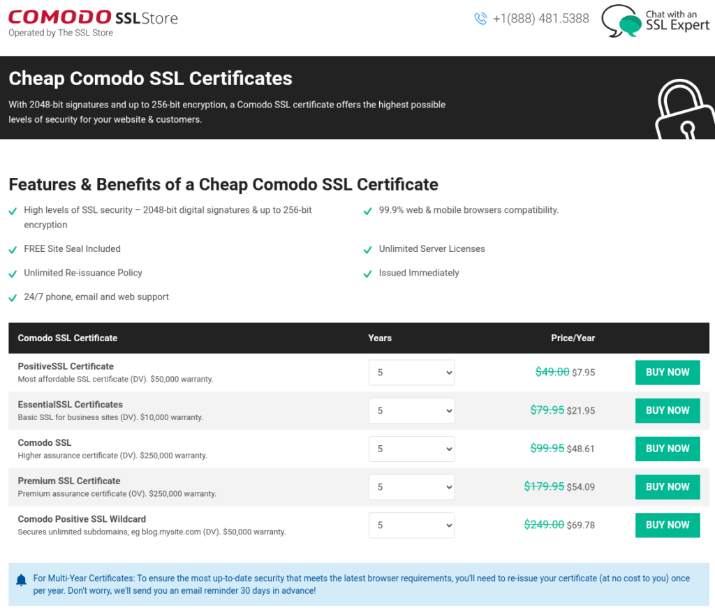 Comodo SSL Certificates